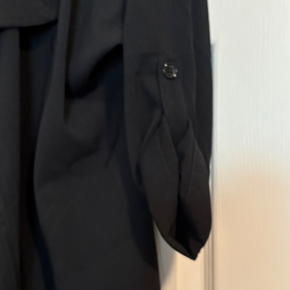 Max Studio Elegant Black Drape Front Jacket - Picture 4 of 6